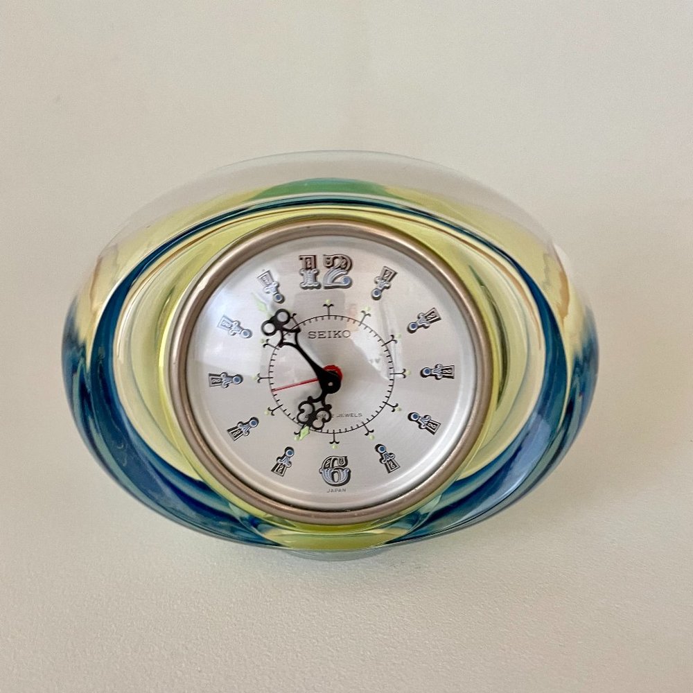 Vintage 1960's Seiko Space Age Ombre Alarm 2 Jewels Clock ~ Original Owner/RARE